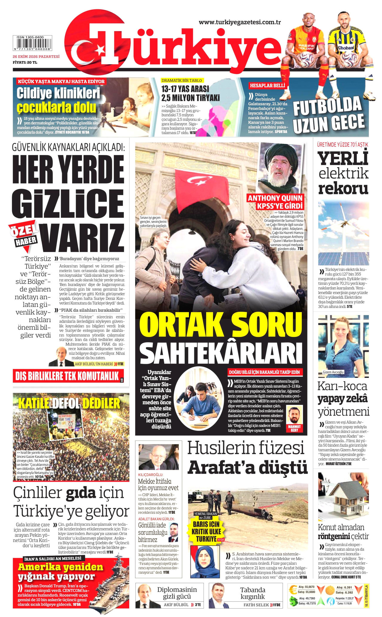 Türkiye Gazetesi Gazetesi gazetesi manşeti